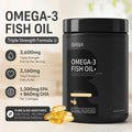 BRBR Omega-3 Fish Oil – 3,600mg per Softgel, High Potency EPA & DHA